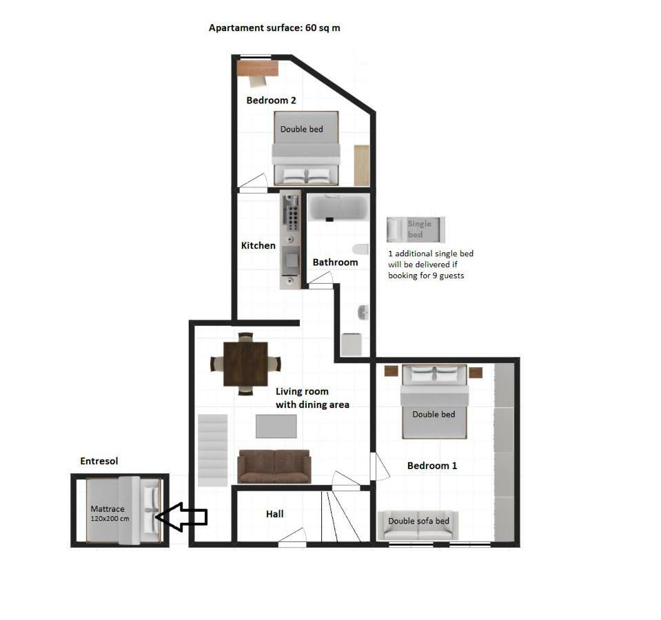 Leilighet Stylish 2 Bedroom Morsztynowska Street